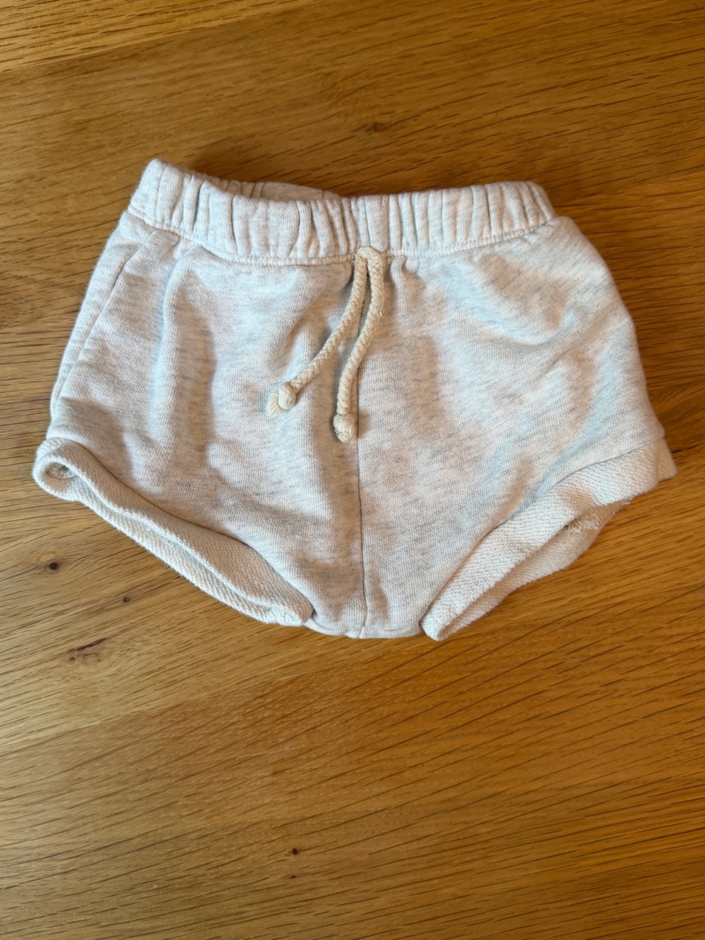 Little One Shop Kids Cream Drawstring Lounge Shorts 12-18M